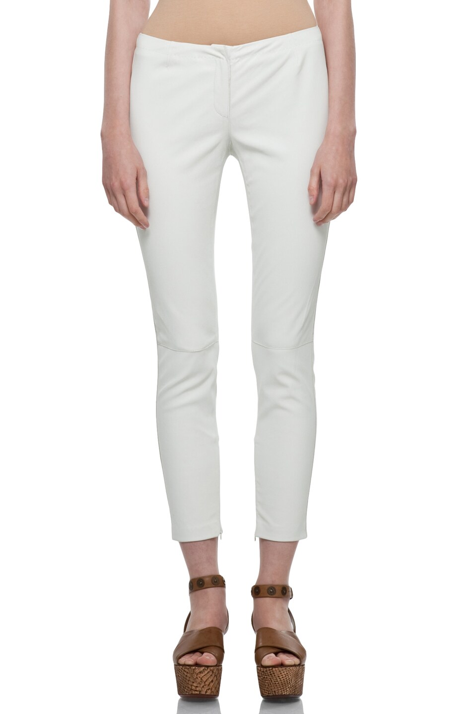 Image 1 of CoSTUME NATIONAL Leather Pant in White