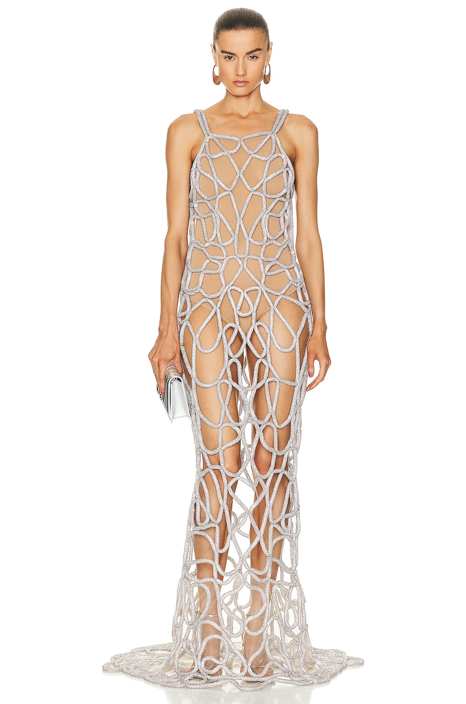 Image 1 of Cult Gaia For FWRD Arya Gown in Crystal