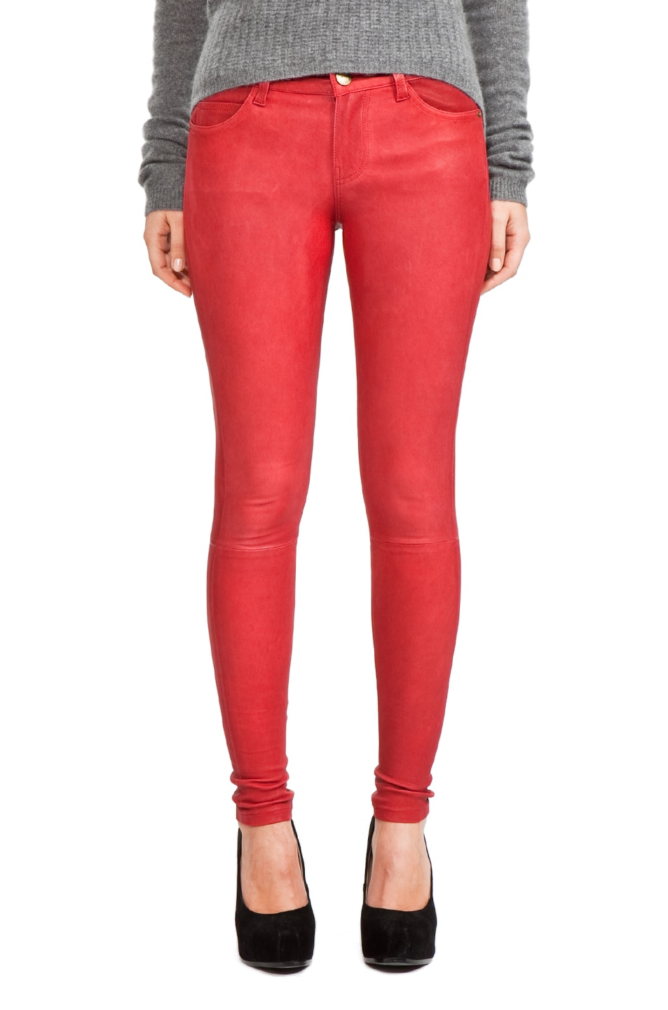 Image 1 of Current/Elliott Leather Pant in Blood