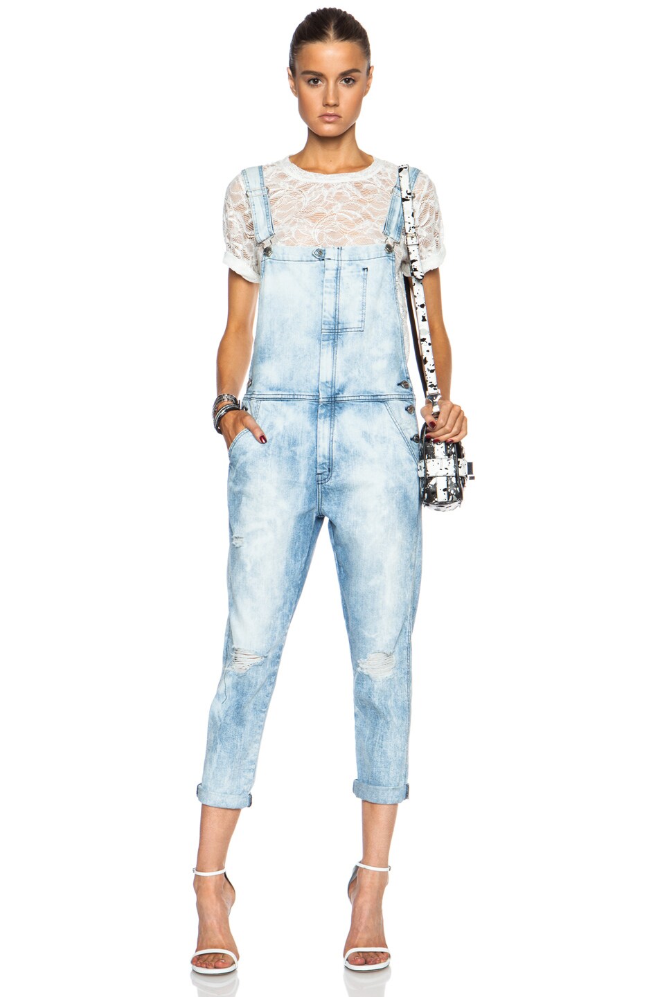 Image 1 of Current/Elliott Ranchhand Overalls in City Bleach