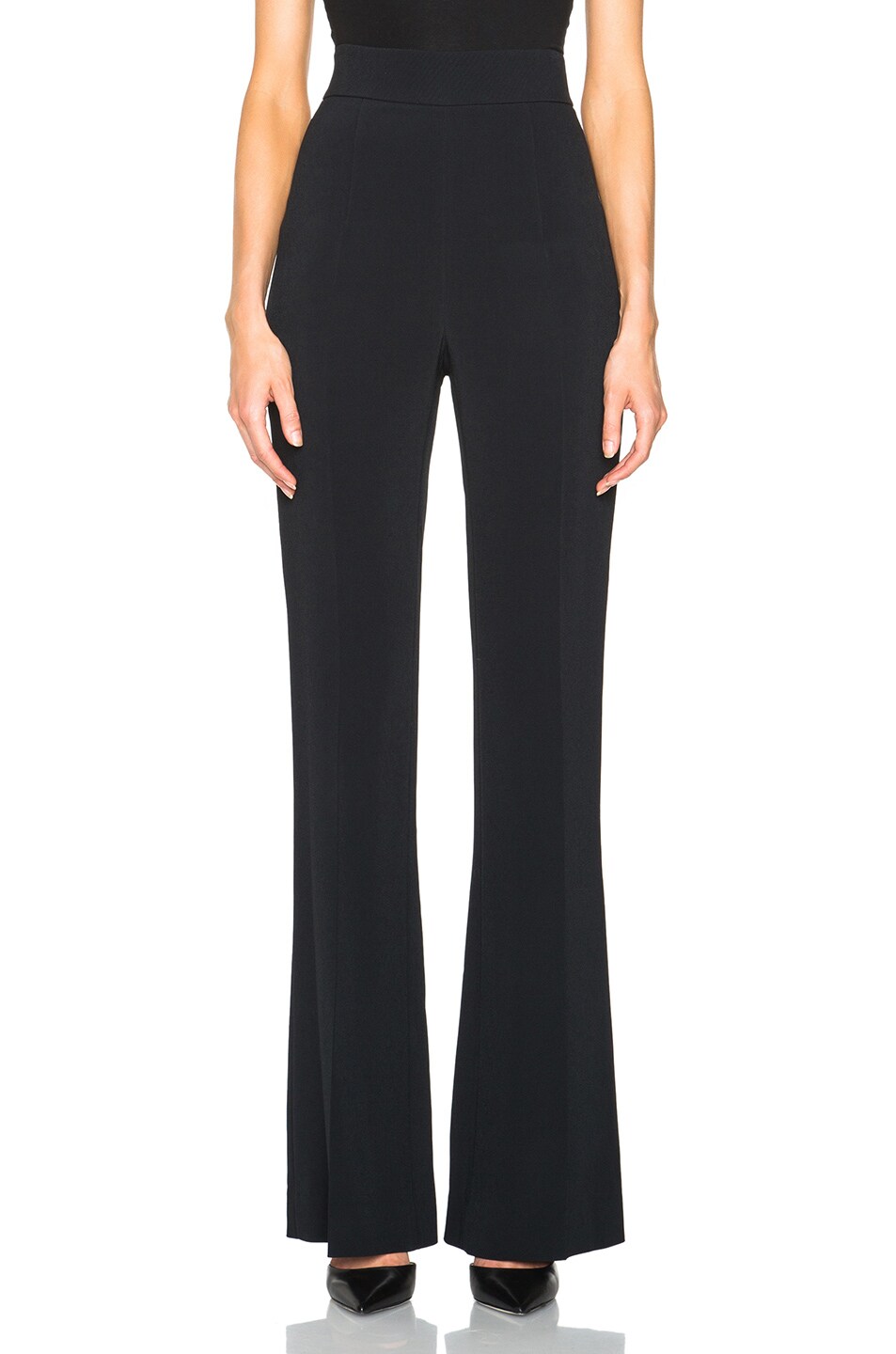 Image 1 of Cushnie Stretch Cady Trousers in Black