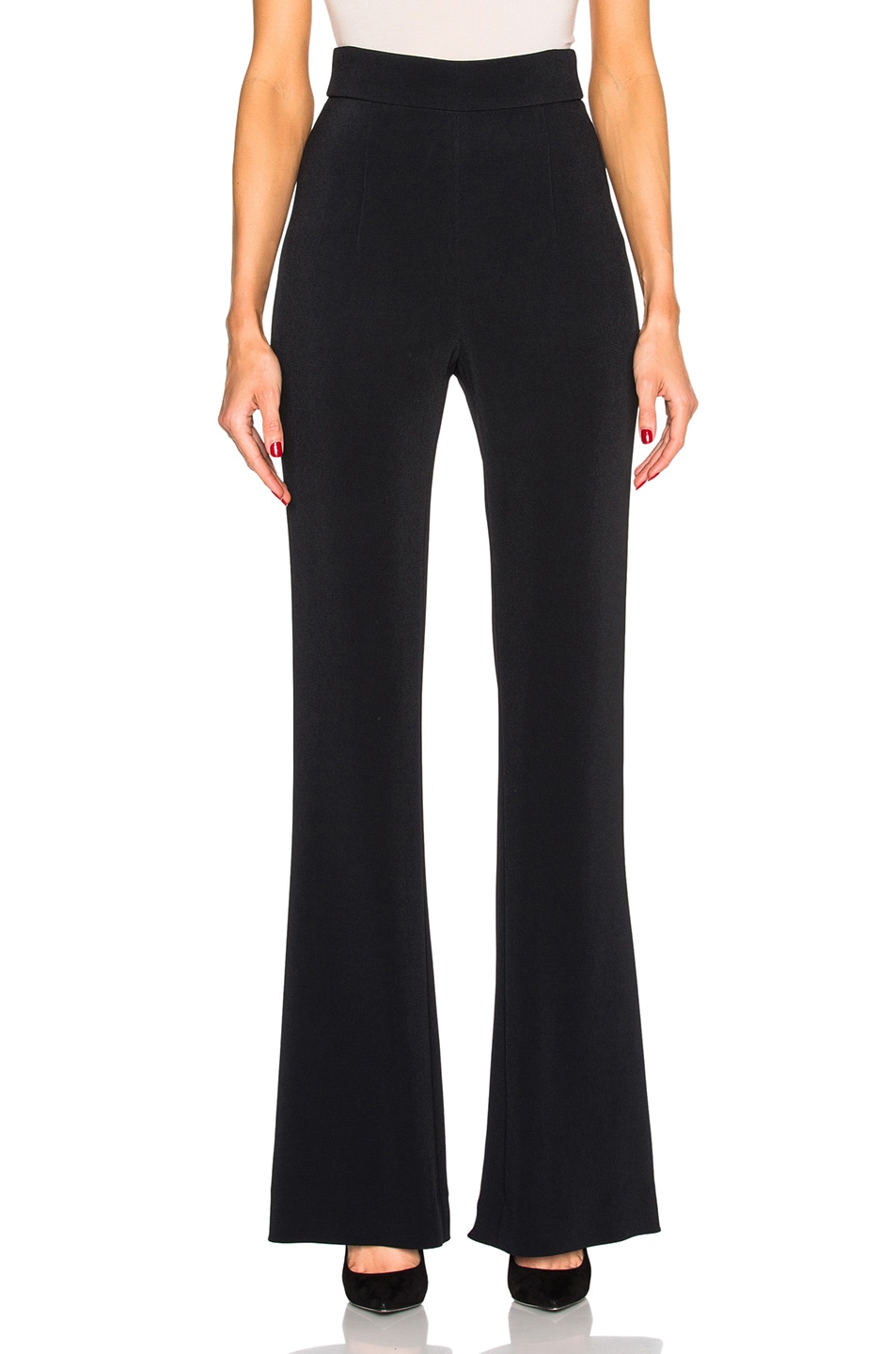 Cushnie Stretch Cady Pants in Black | FWRD