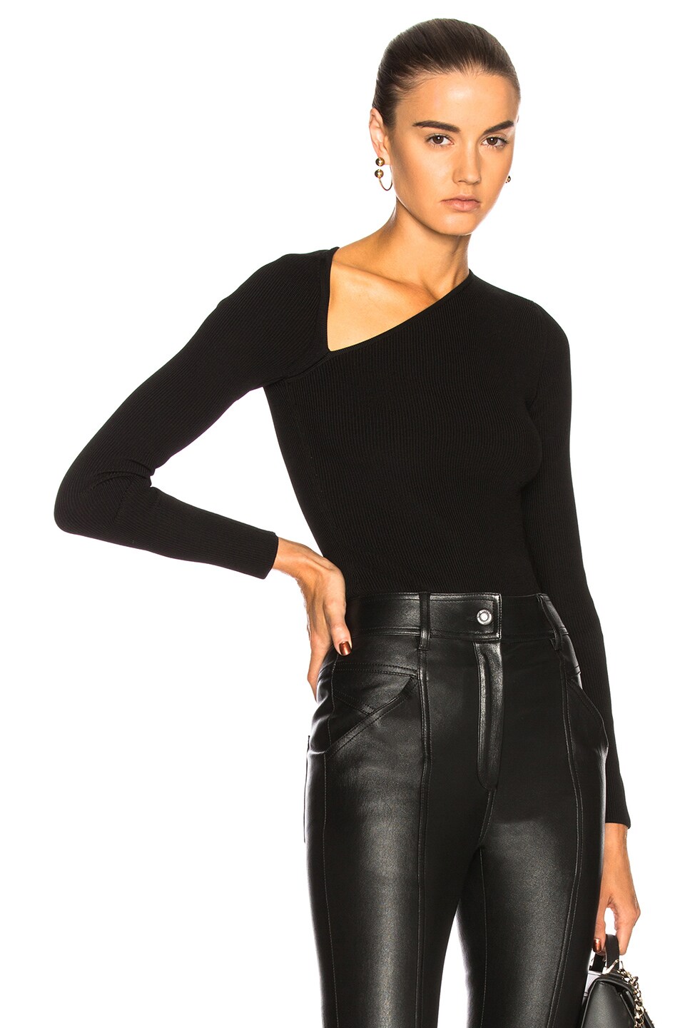 Image 1 of Cushnie Vivian Bodysuit in Black