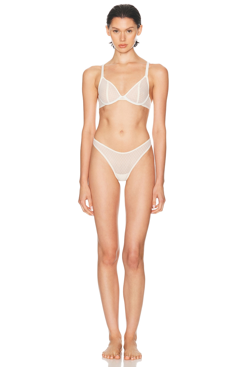 Trellis Lace Plunge Bra - Thumbnail 1