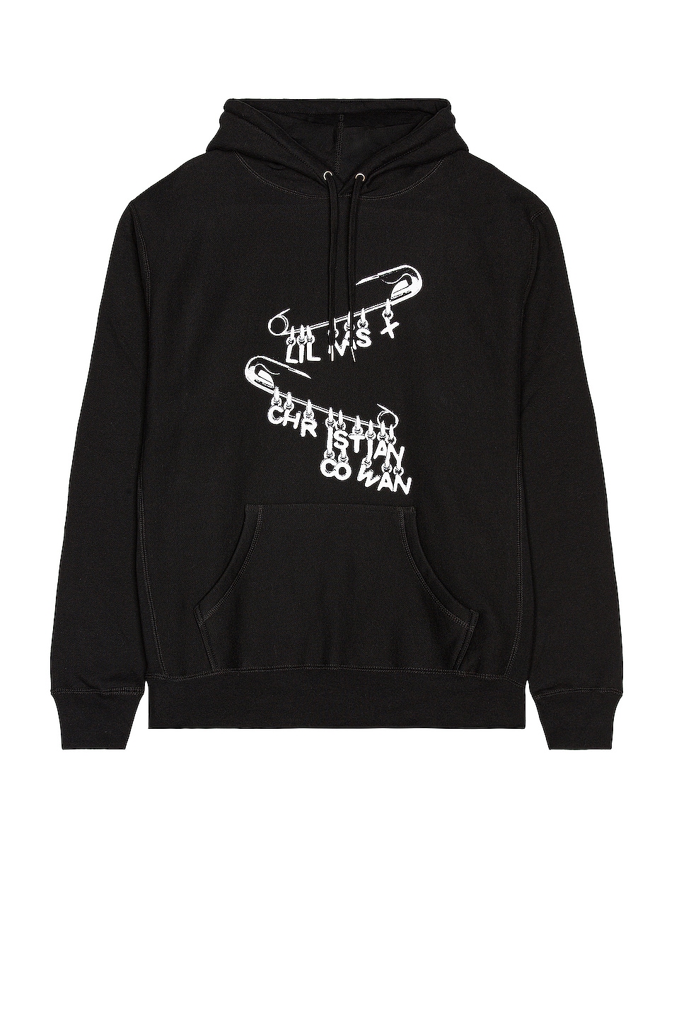 Image 1 of CHRISTIAN COWAN x Lil Nas Safety Pin Sweatshirt in Black 1