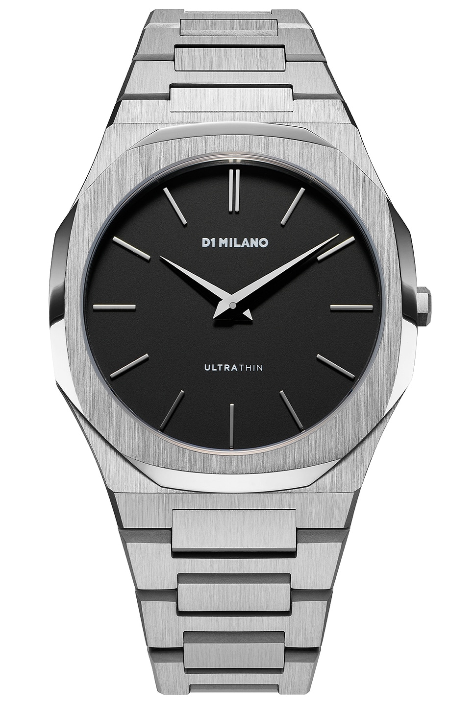 Ultra Thin 40mm Watch in Metallic Silver