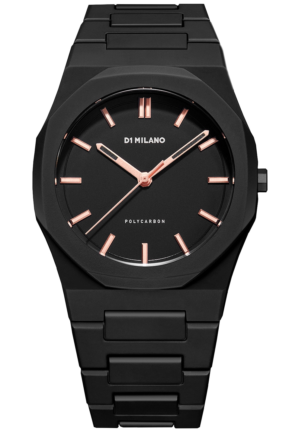 D1 Milano Polycarbonate 40.5mm Watch in Black