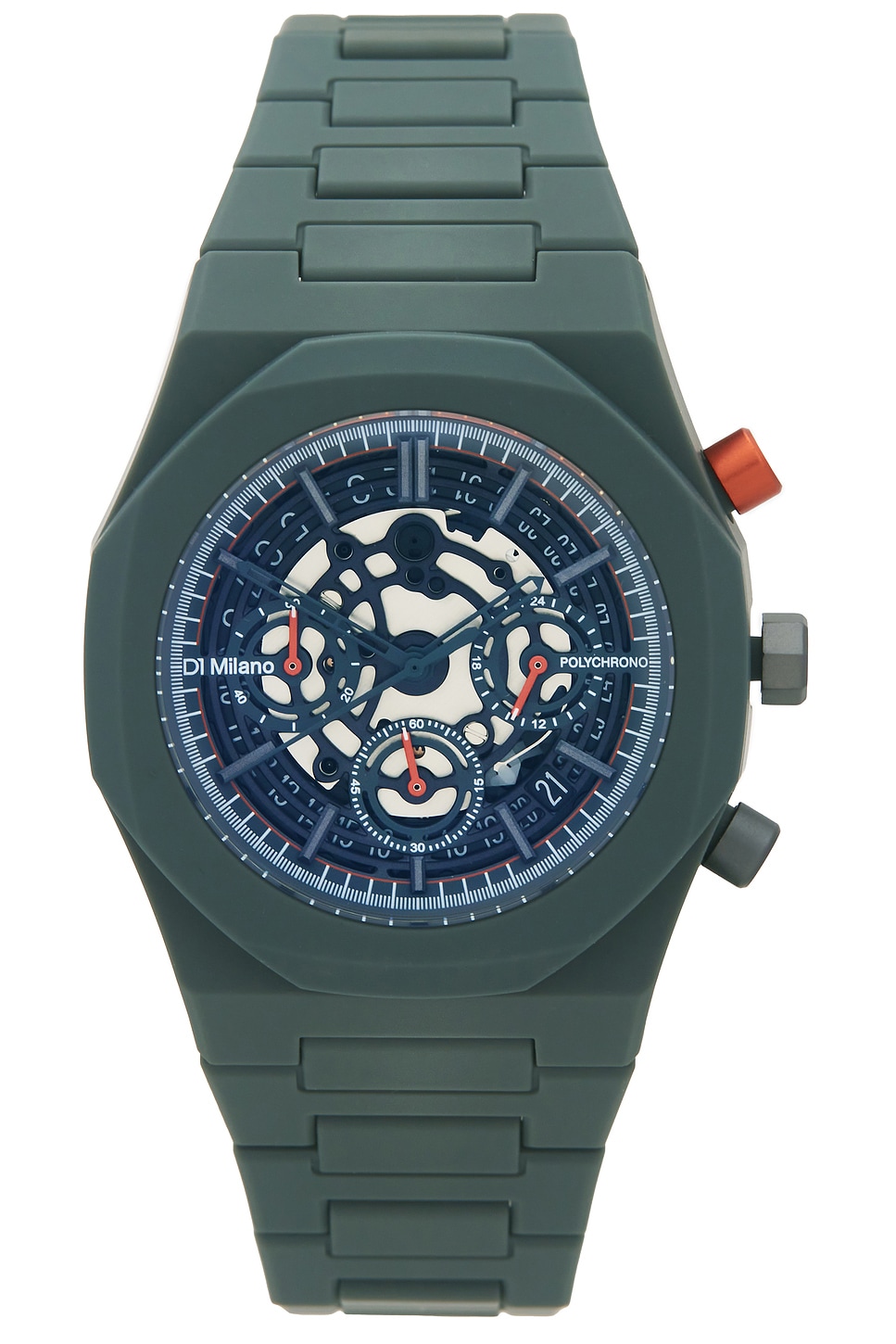D1 Milano Polychrono 40.5mm Watch In Green