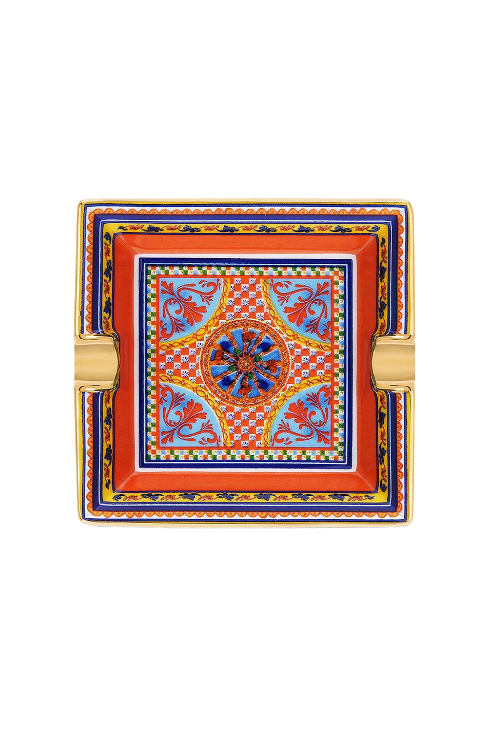 Image 1 of Dolce & Gabbana Casa Small Square Ashtray in Multicolor