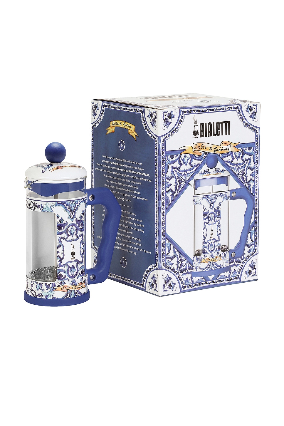 Dolce & Gabbana Casa Large French Press In Blue
