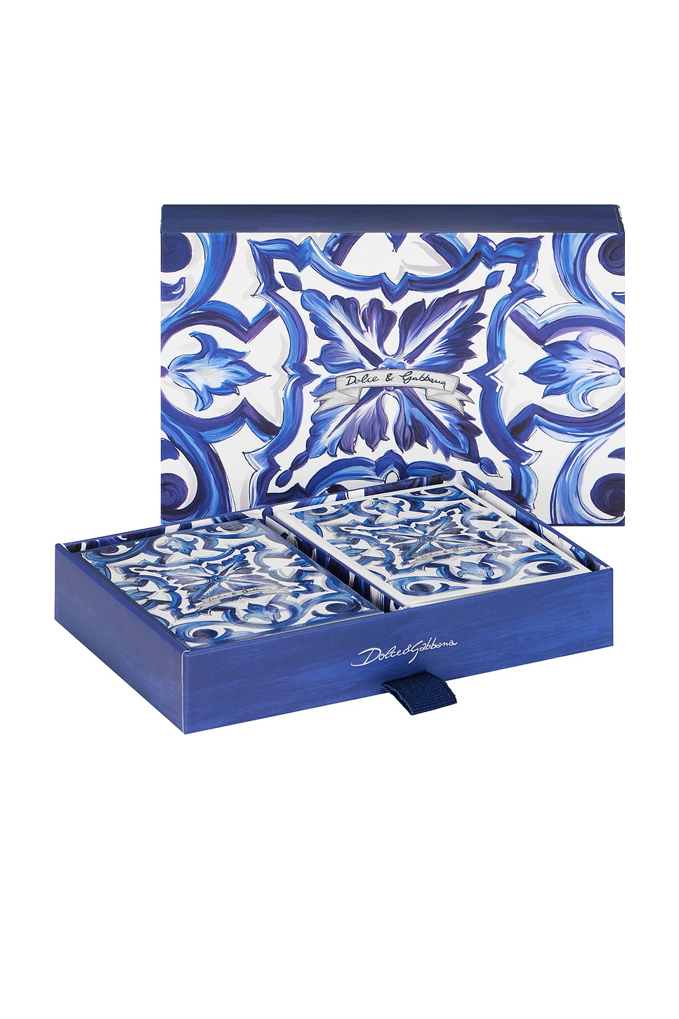Dolce & Gabbana Casa Poker Cards In Blue