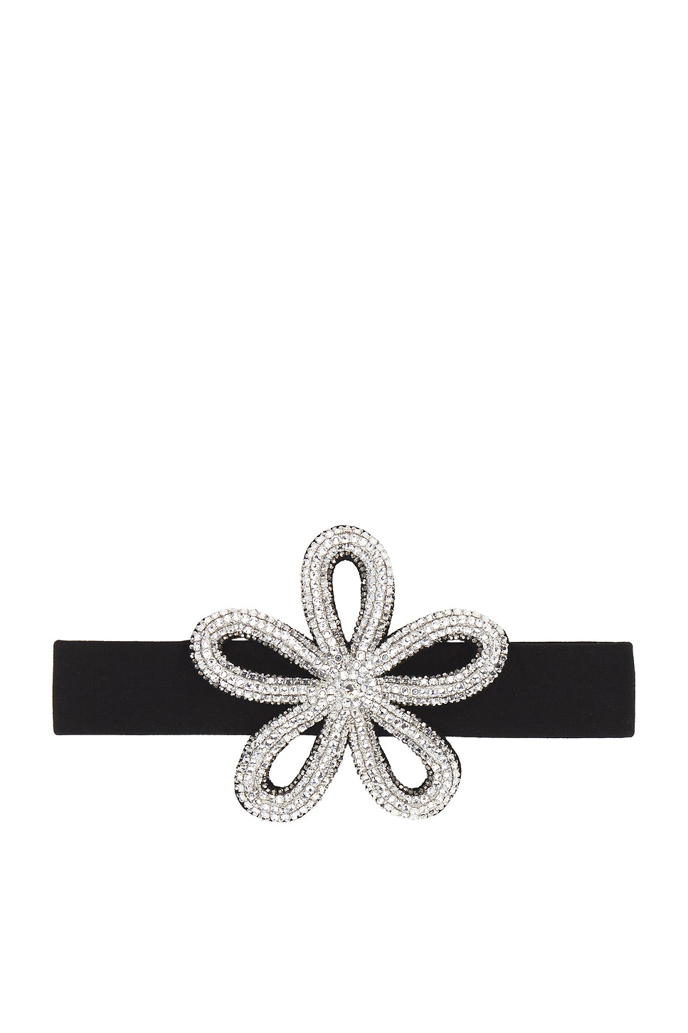 Crystal Daisy Garter in Black