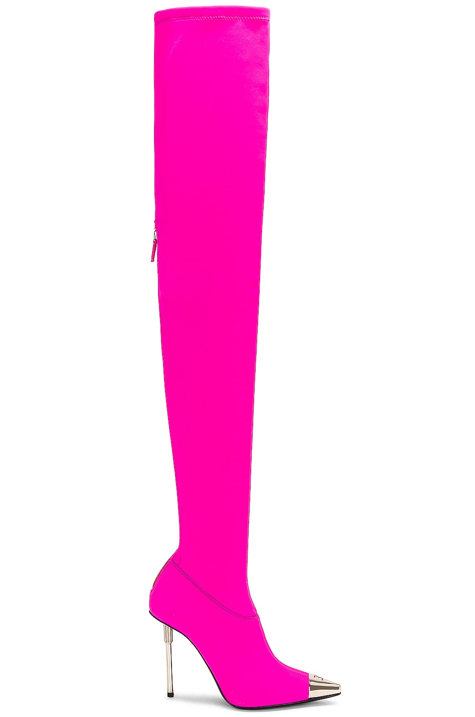 David Koma Over the Knee Boot in Neon Pink FWRD