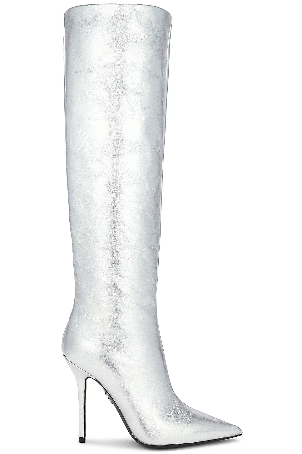 Image 1 of David Koma Wide Leg Knee High Boot in Silver