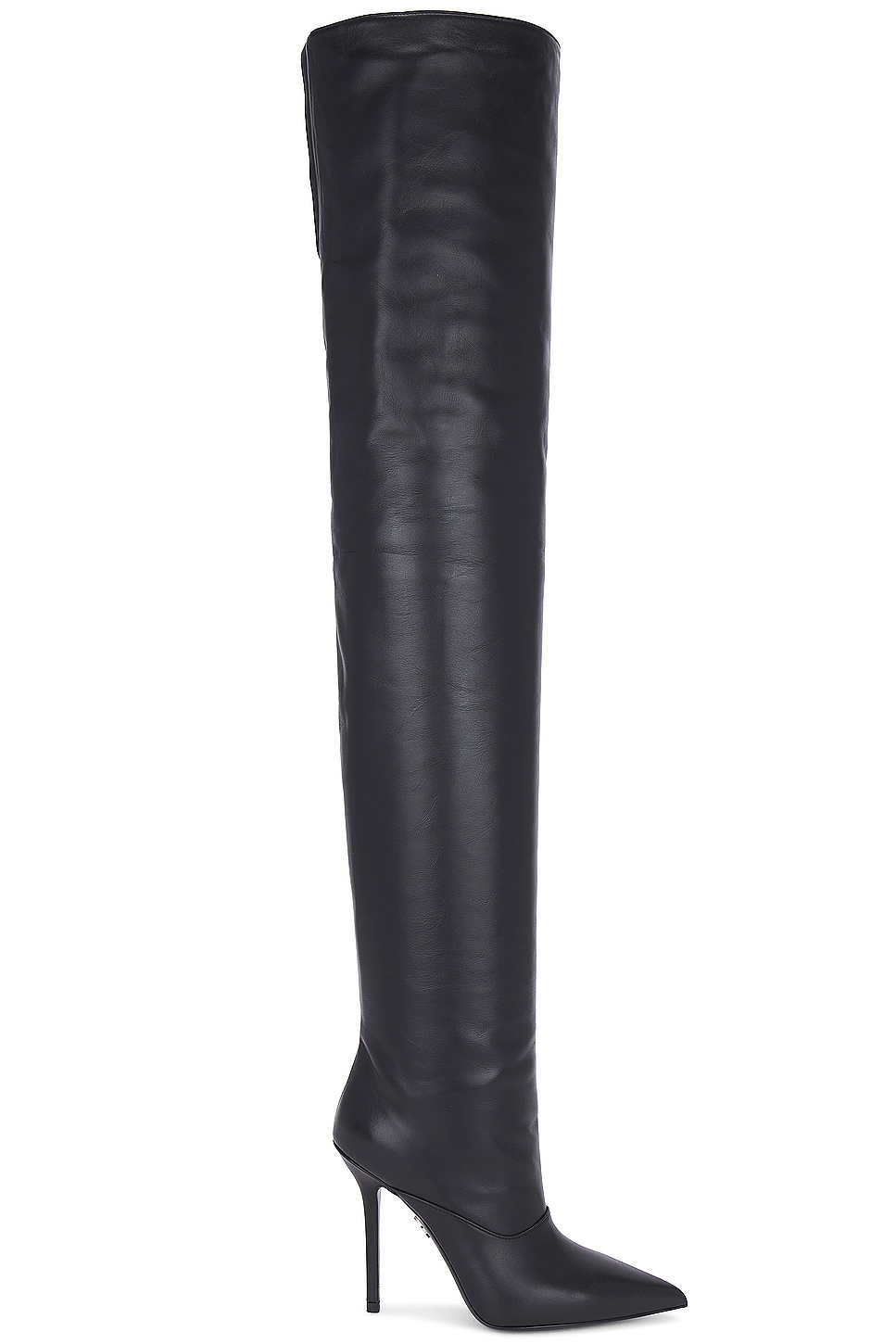 Image 1 of David Koma Wide Leg Thigh High Boot in Black