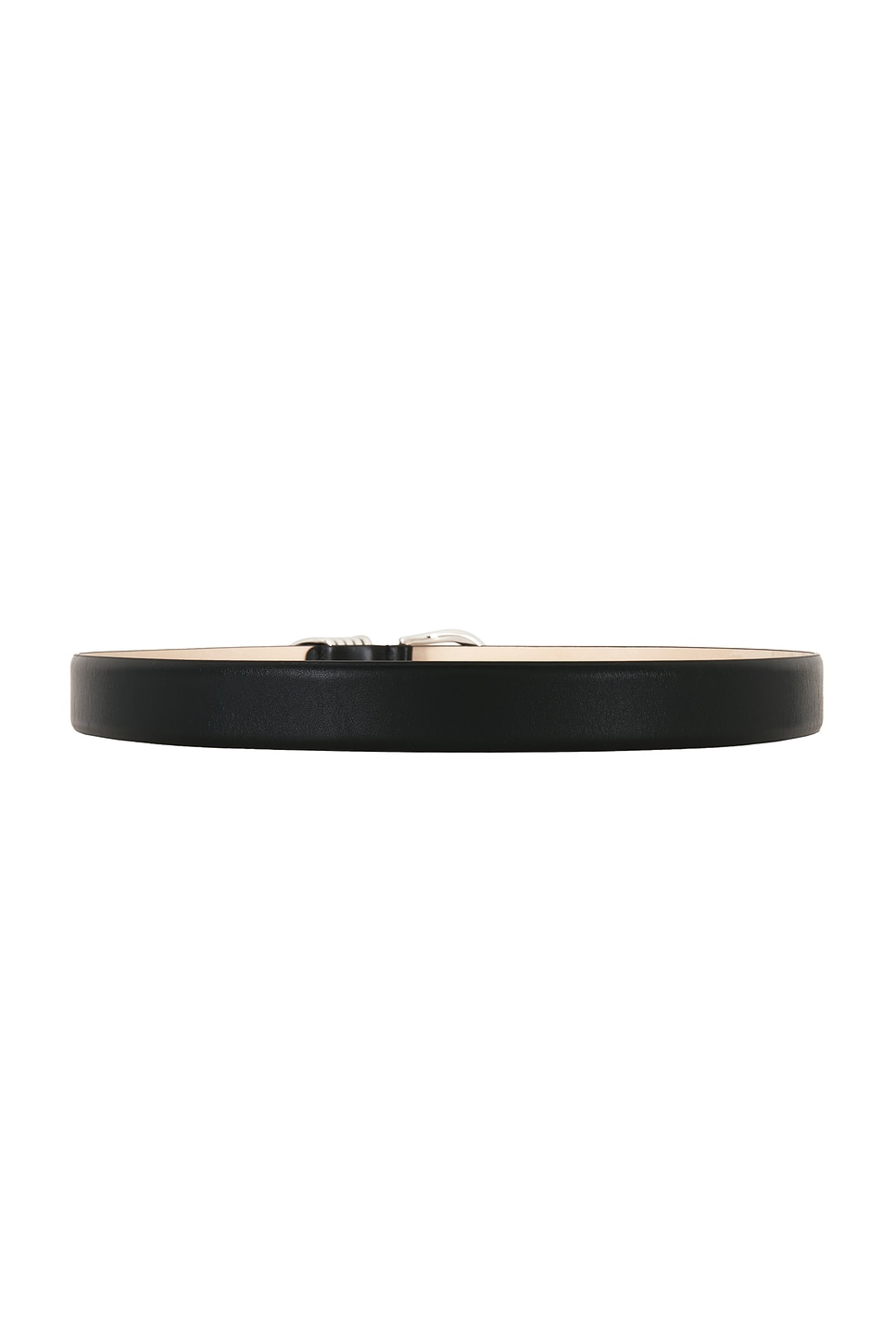 Dehanche Hollyhock Man Leather Belt In Black & Silver