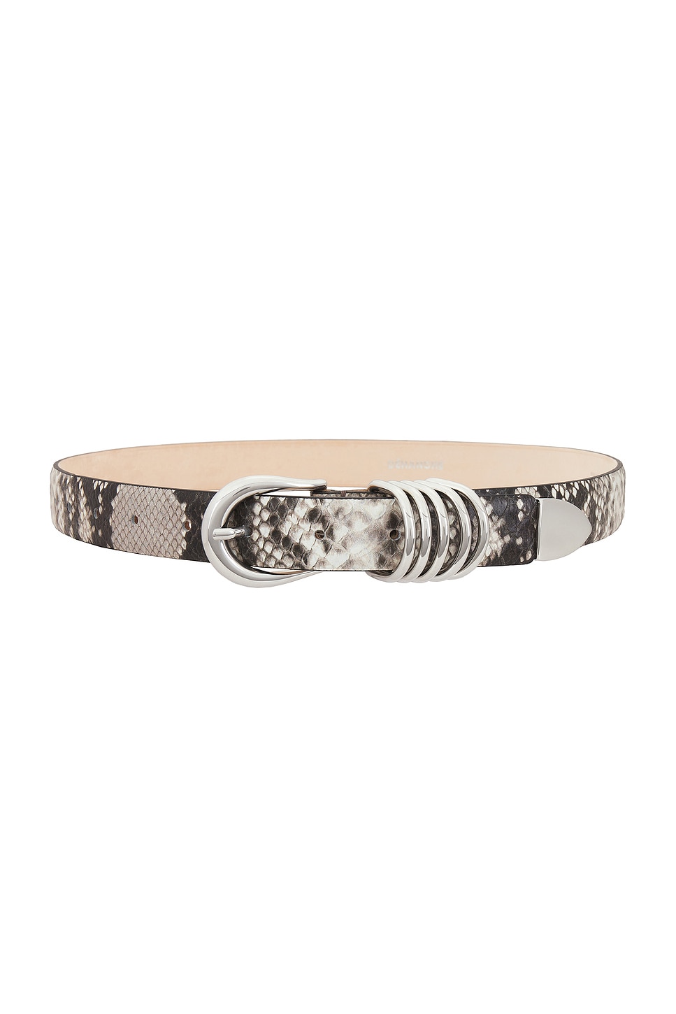 Hollyhock Snake Belt in Beige