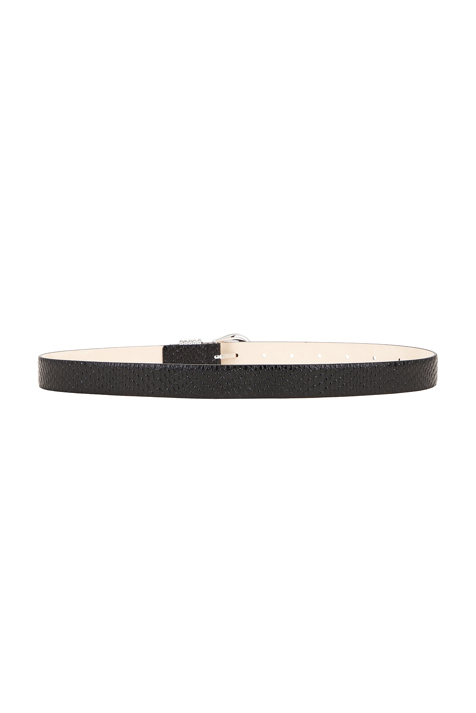 Shop Dehanche Hollyhock Viper Belt In Black Viper & Silver