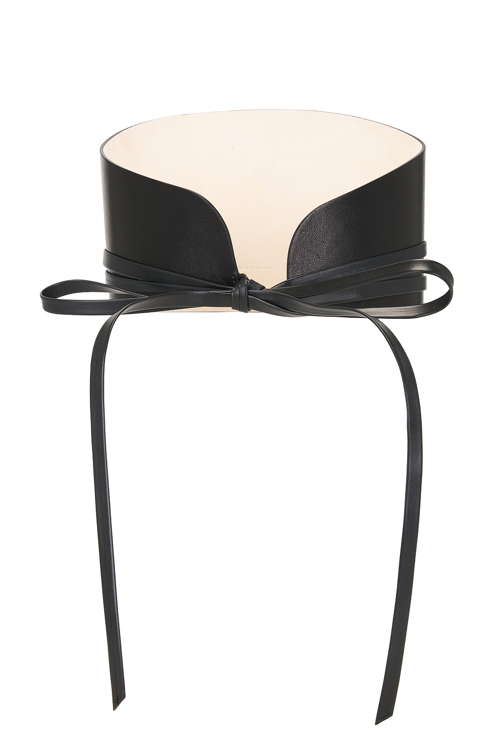 Dehanche Undone Corset Short Belt In Black