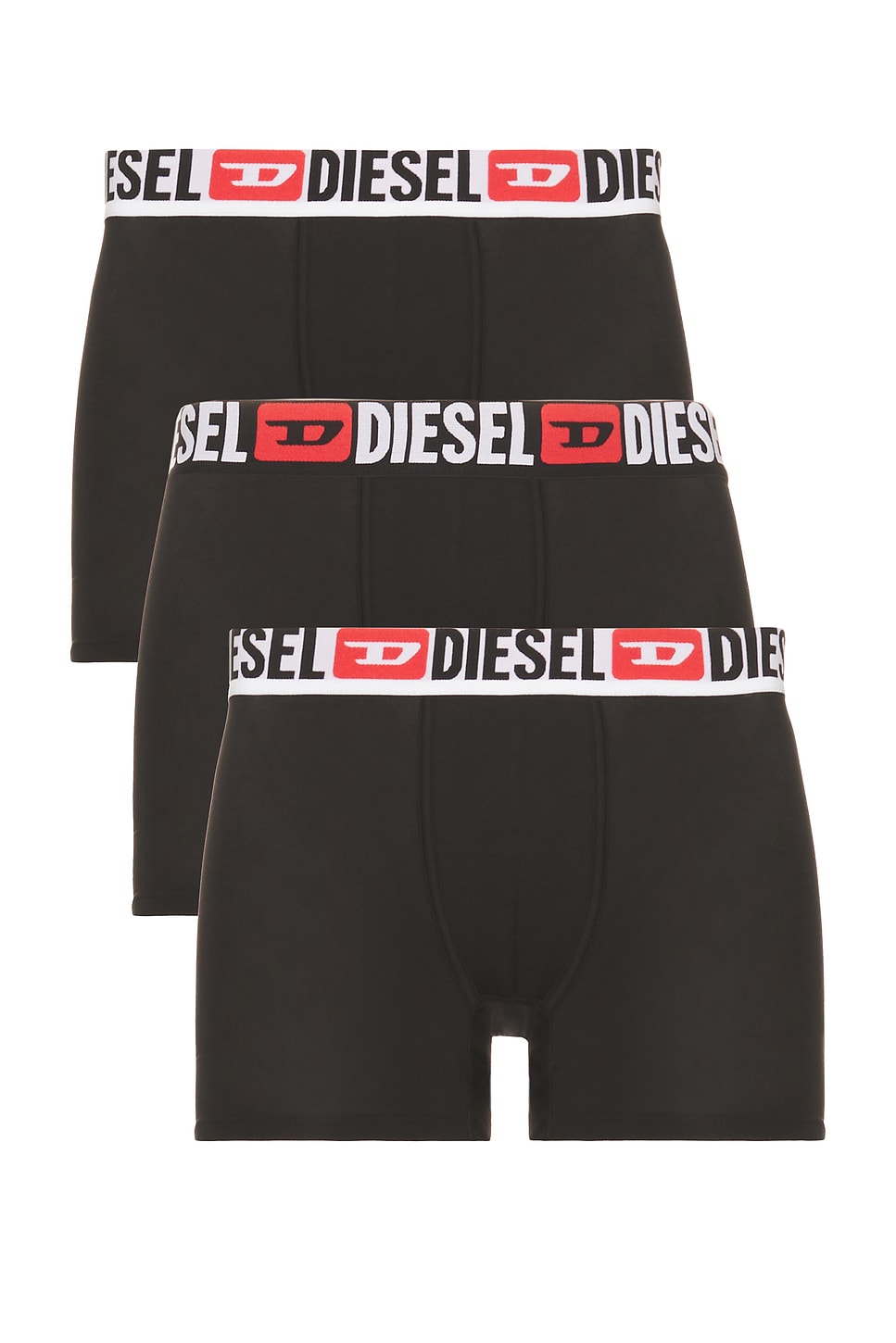 Image 1 of Diesel Damien Three Pack Underwear in Black