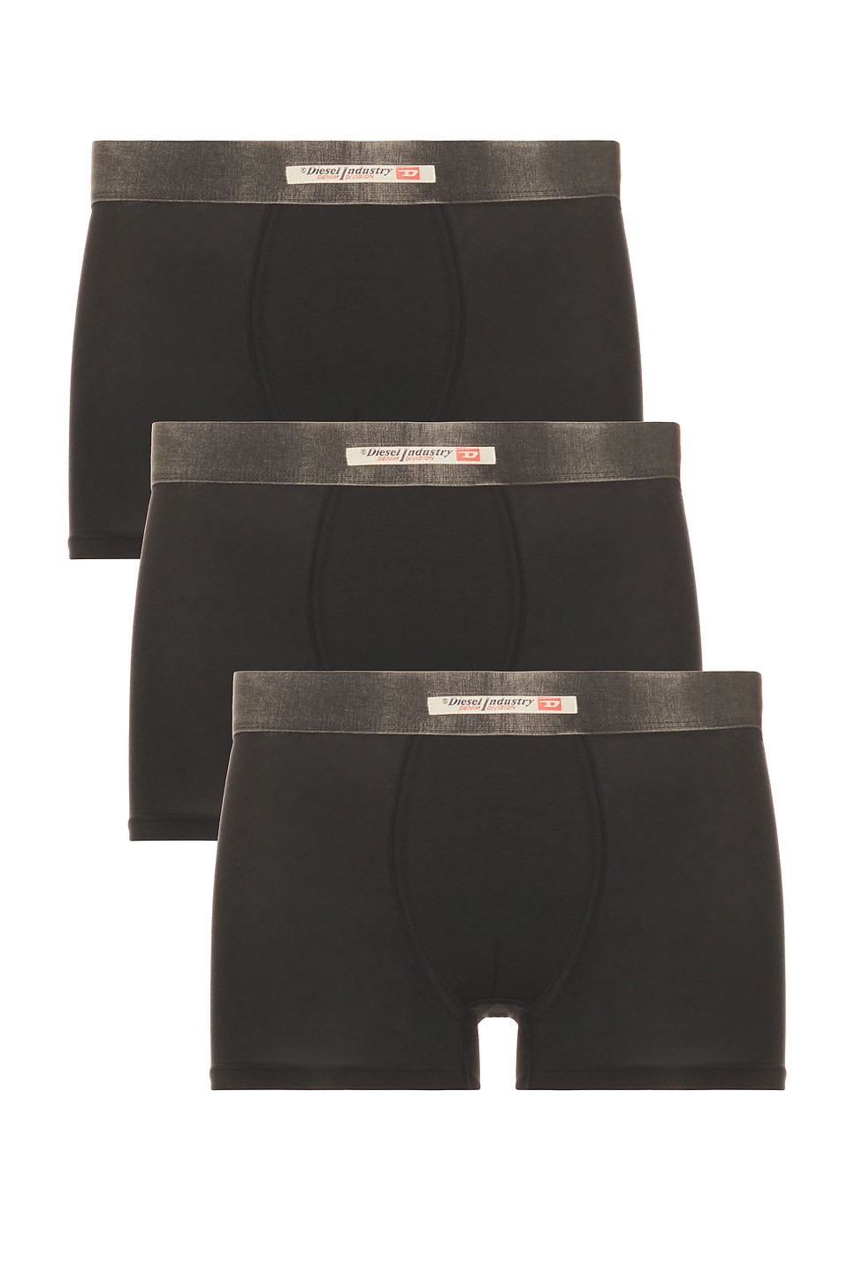 Image 1 of Diesel Damien Denim Three Pack Underwear in Black