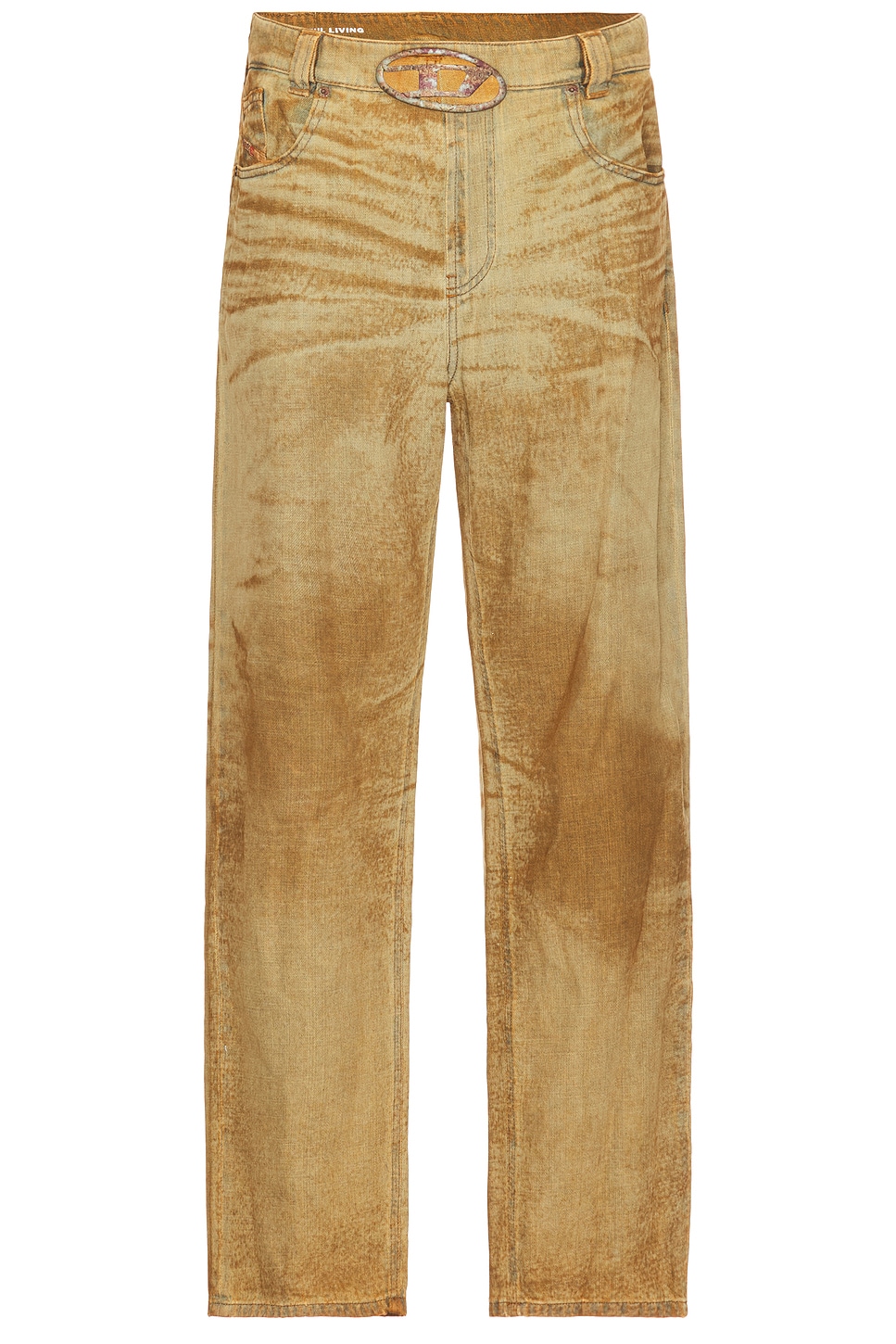 Shop Diesel Macs Denim Pant In Brown