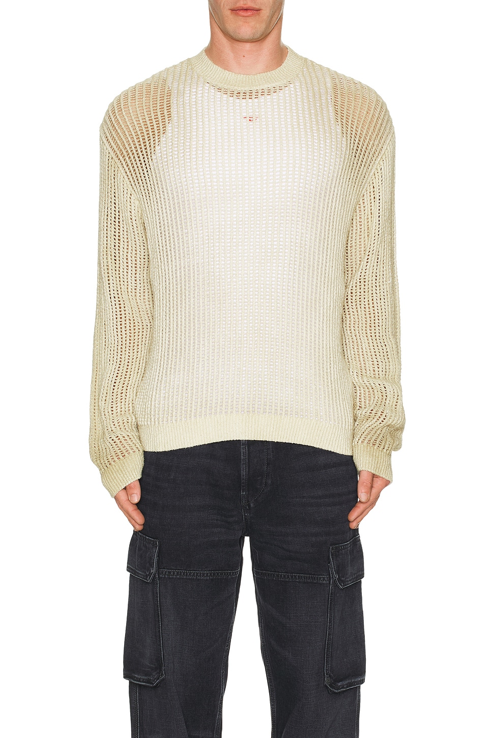 Image 1 of Diesel Skuat Sweater in Beige