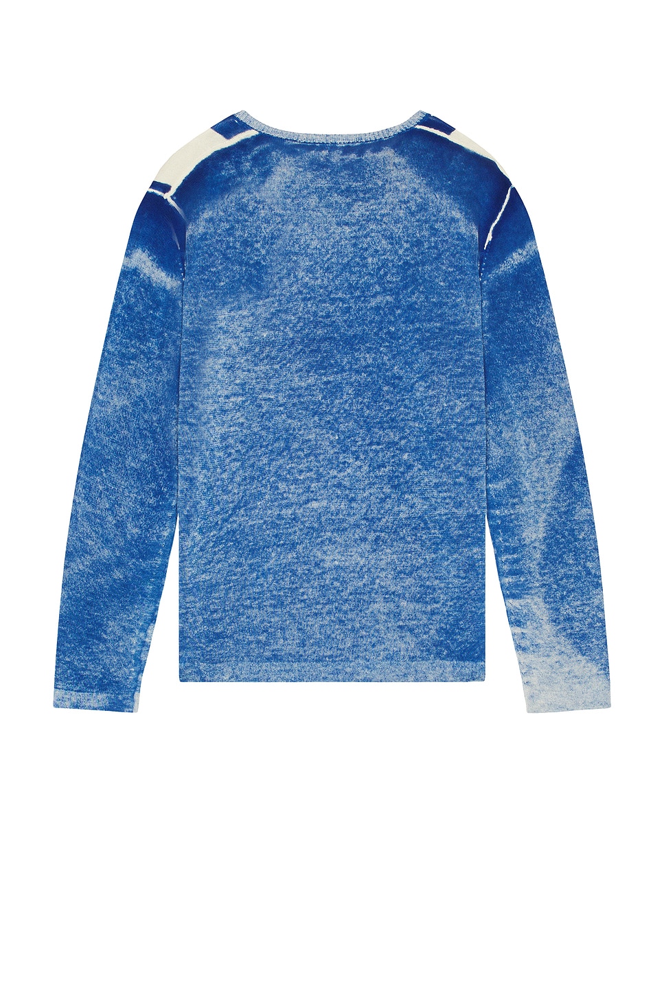 Diesel Oliba Stripe-print V-neck Sweater In Blue