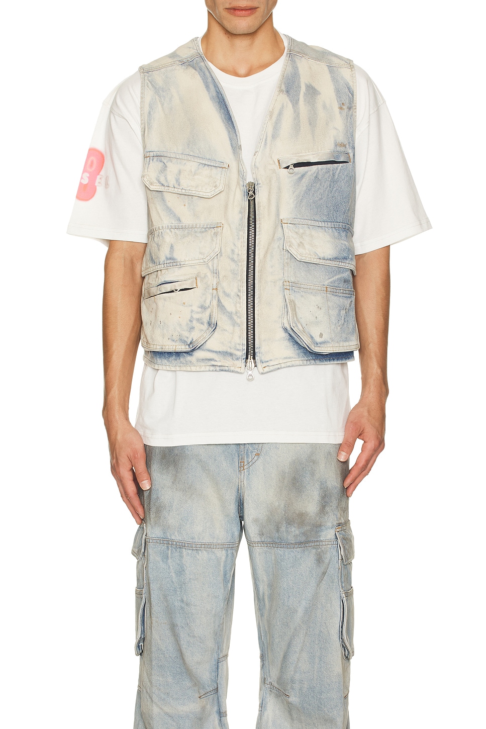 Image 1 of Diesel Samp Vest in Denim