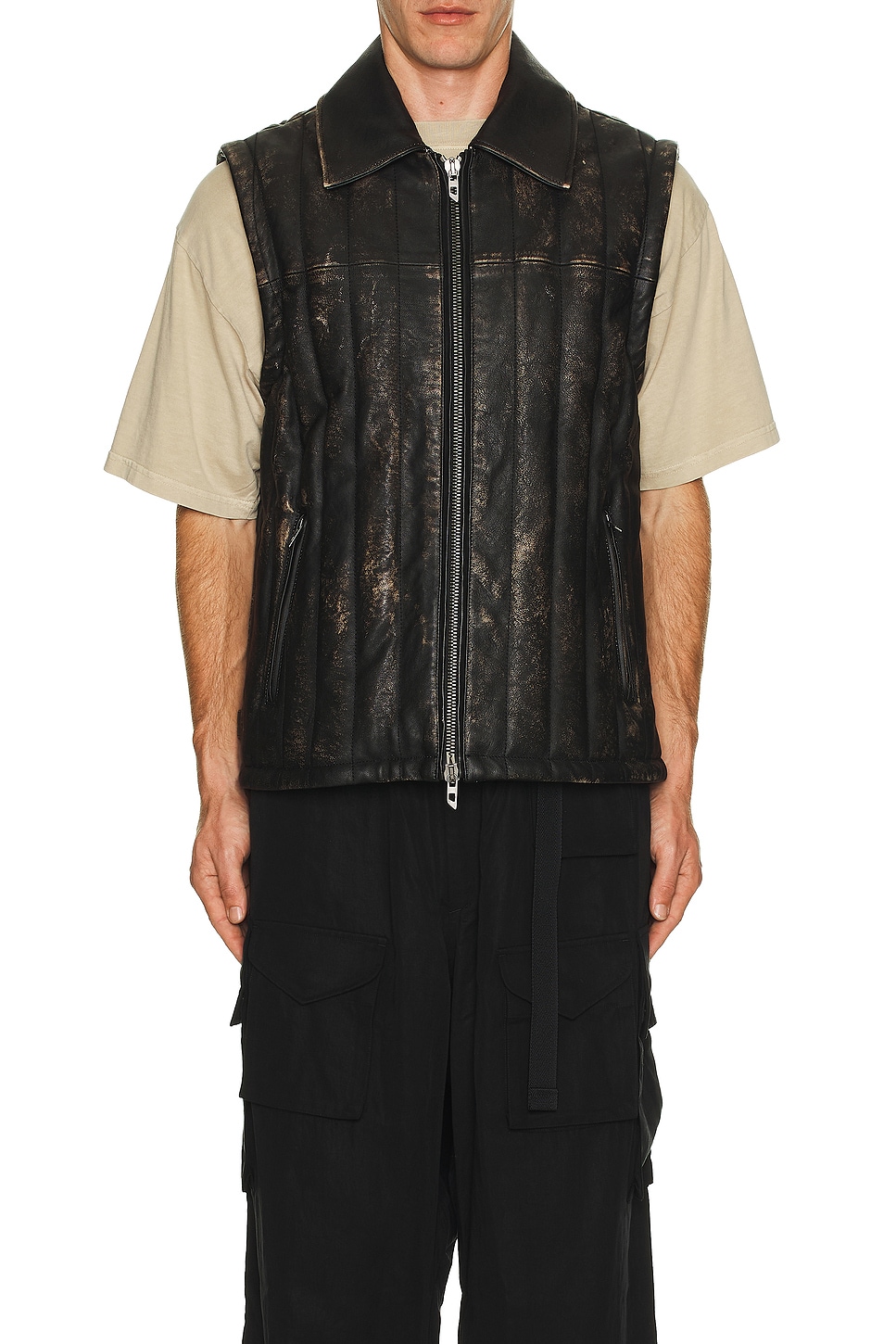 Image 1 of Diesel Albert Leather Jacket in Black