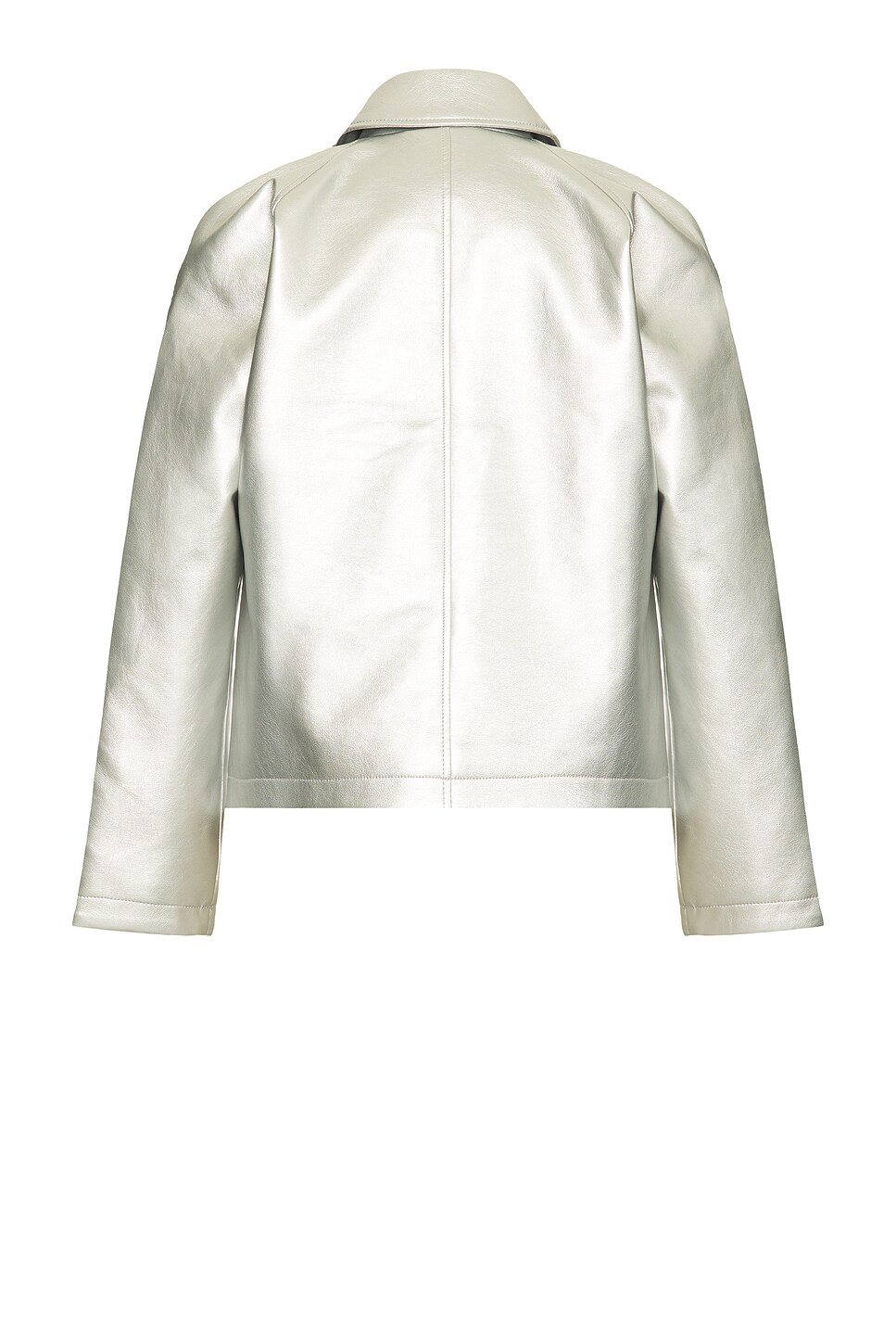 Diesel Metallic Coach Jacket In Silver