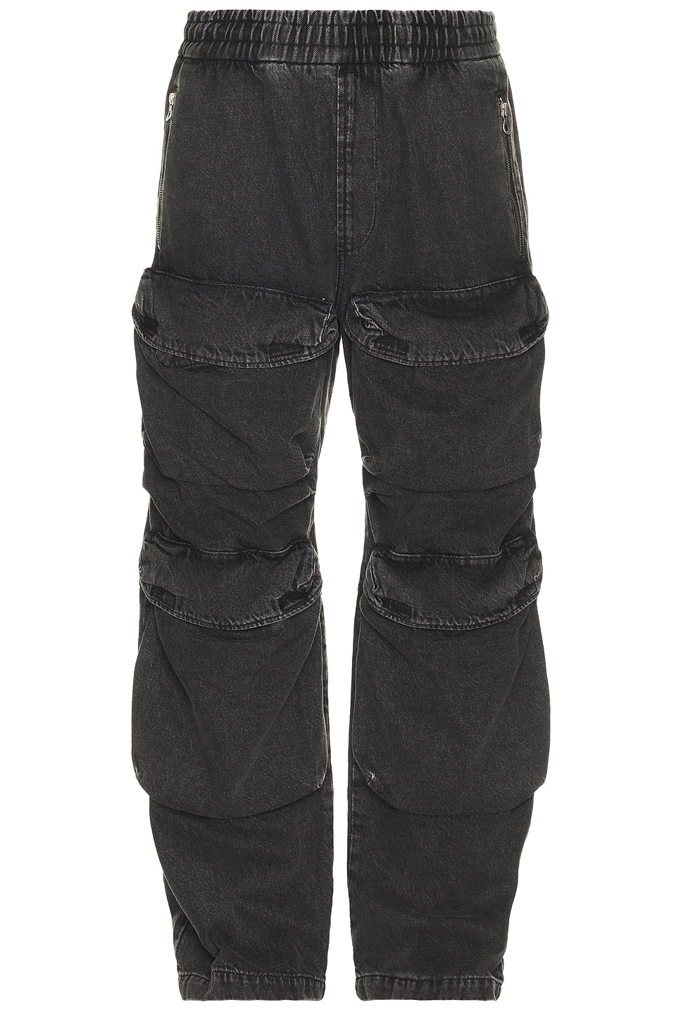 Shop Diesel Baertson Cargo Pant In Black & Denim