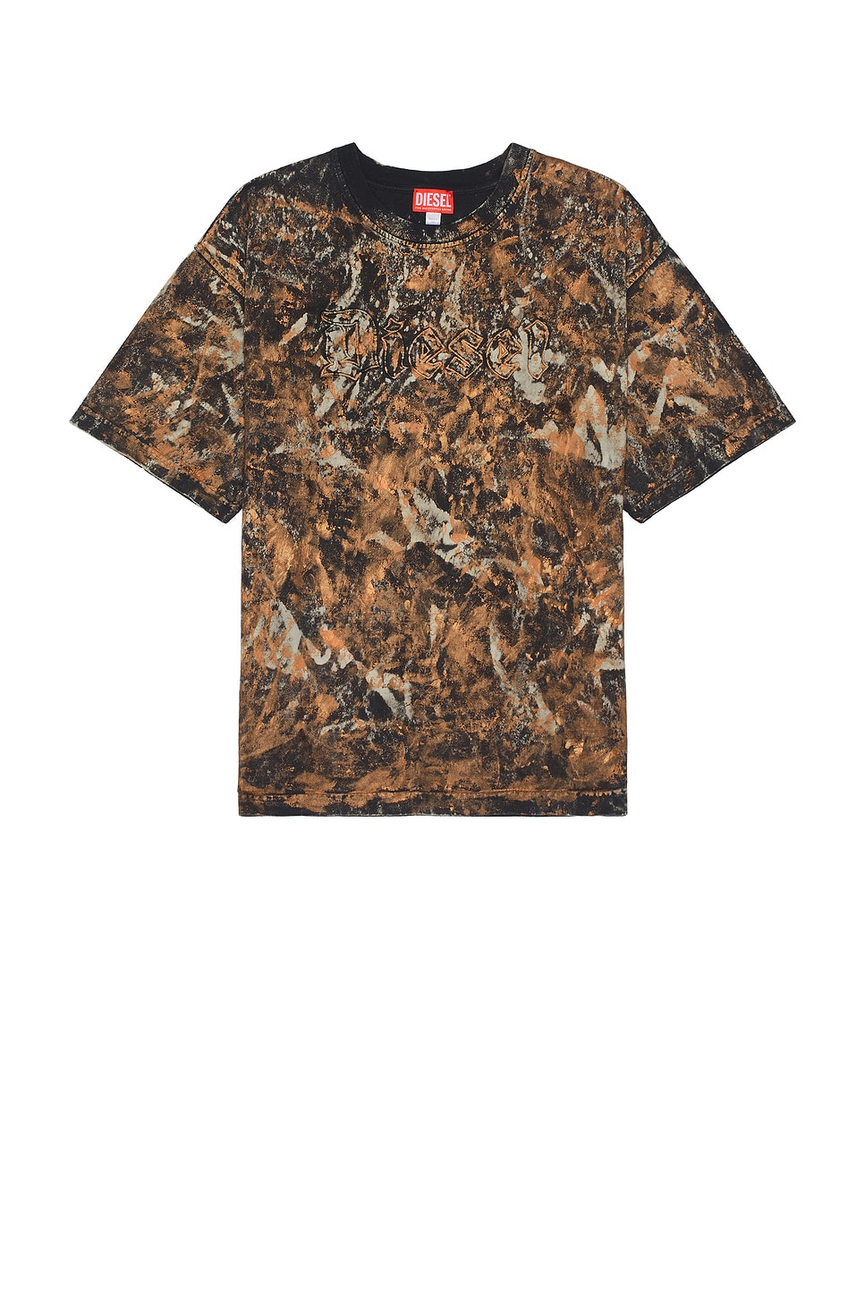 Shop Diesel Box T-shirt In Brown