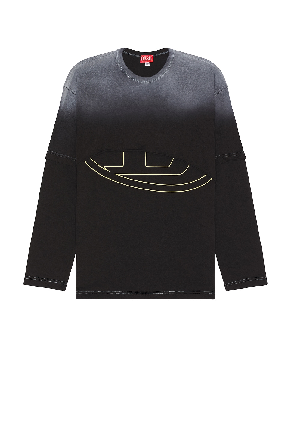 Besh Cut Long Sleeve T-shirt in Black