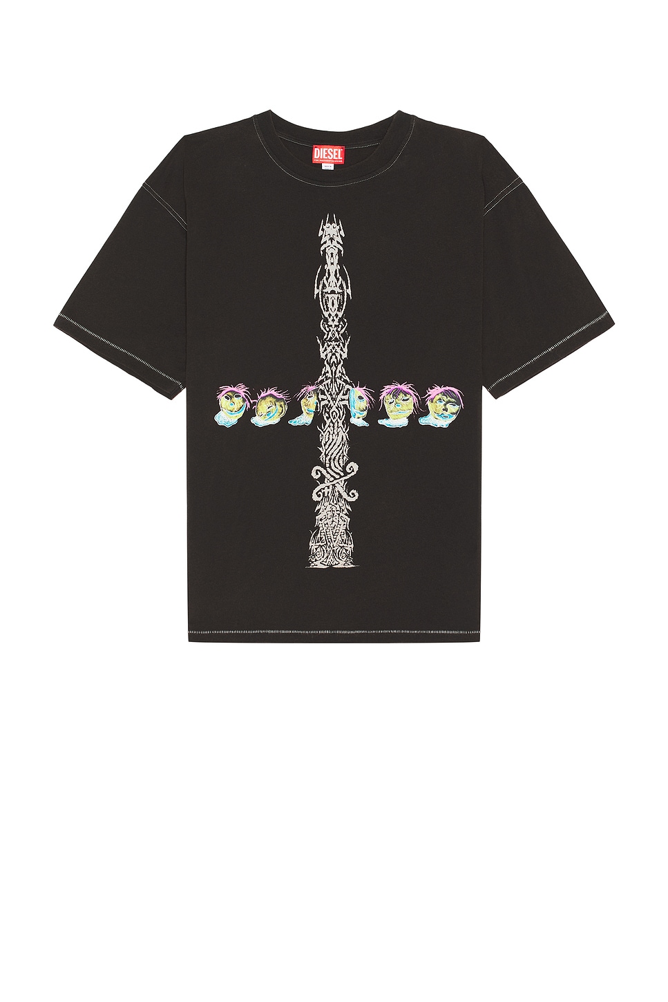 Image 1 of Diesel Box Tee in Black