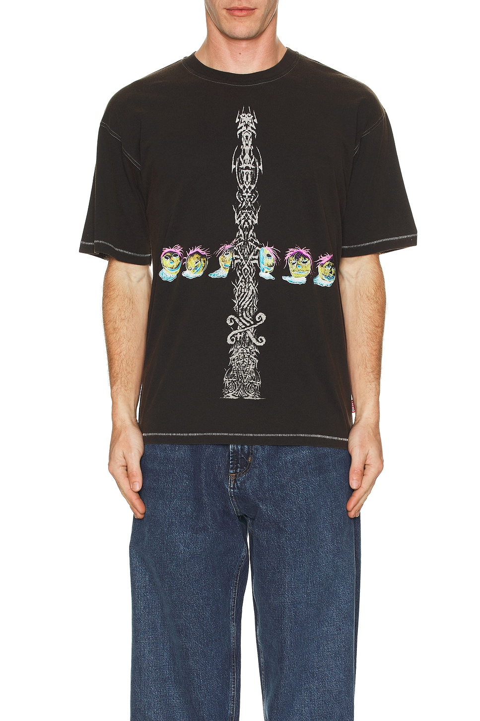 Image 1 of Diesel Box Tee in Black