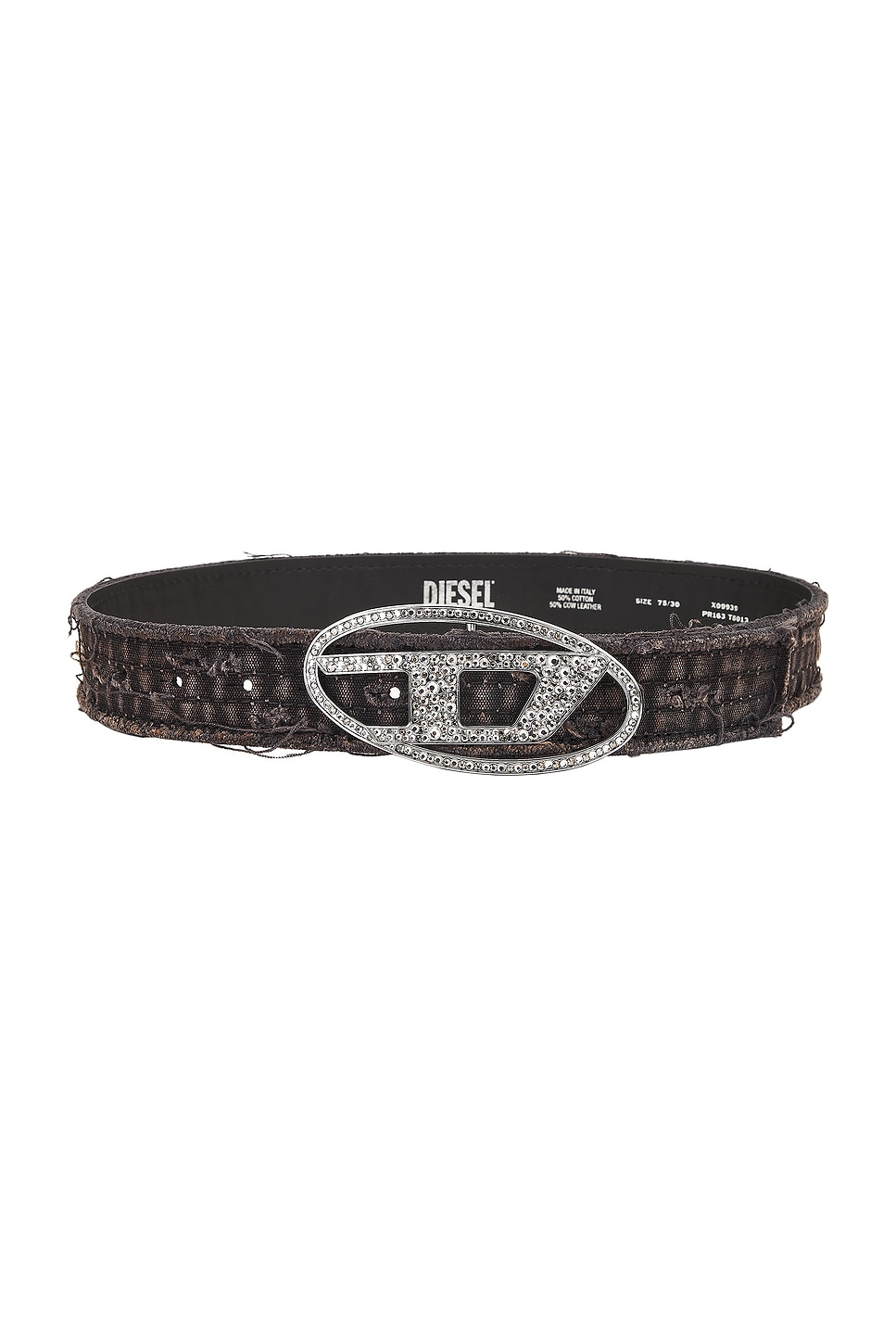 1DR Strass Belt in Charcoal