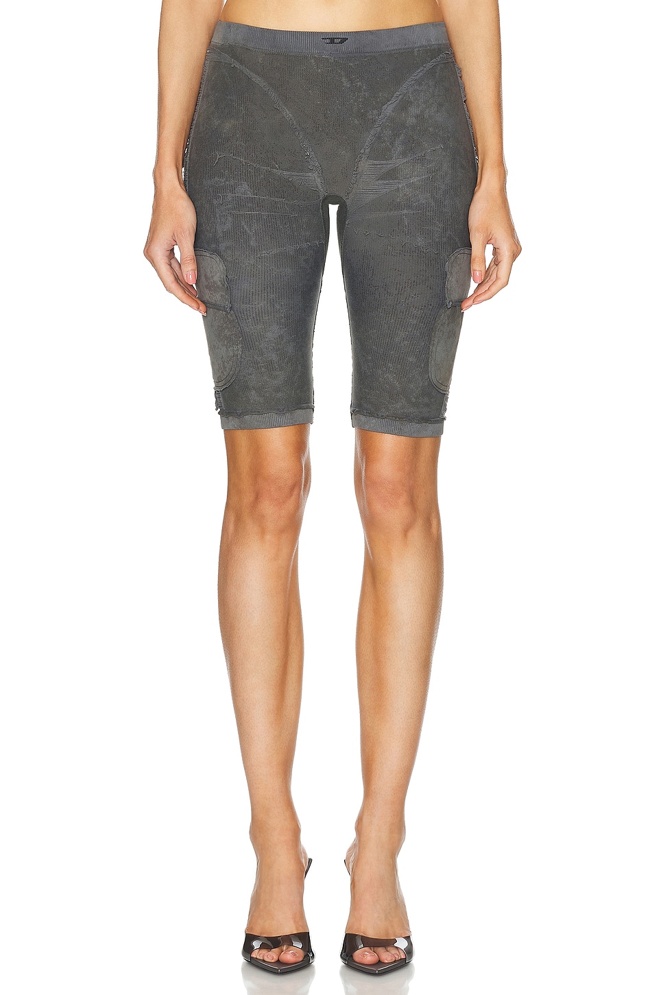 Image 1 of Diesel Biker Short in Ash & Grey