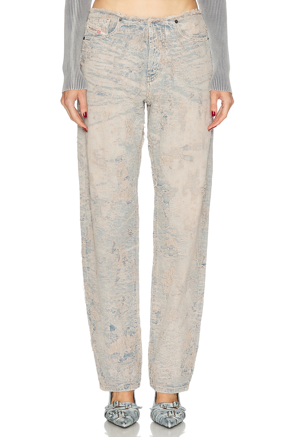 Diesel Jeans Bleached In Denim