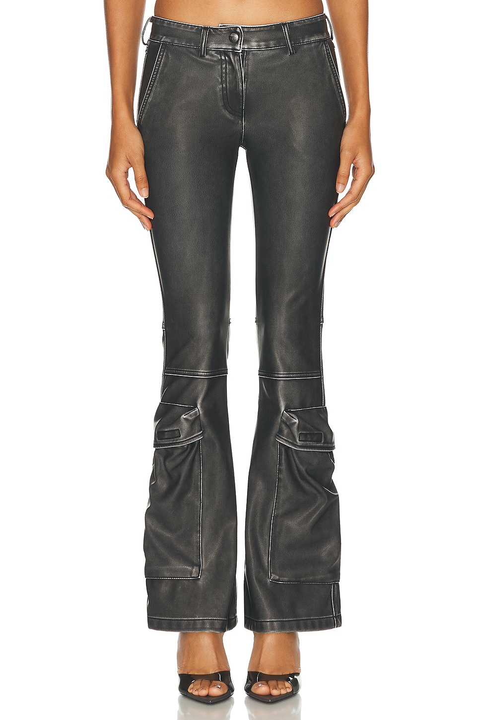 Image 1 of Diesel Cargo Bootcut Pant in Deep & Black