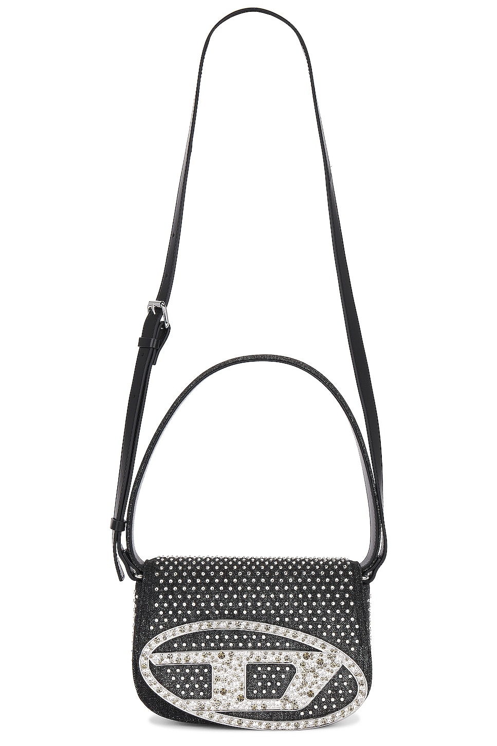 Dotted Loop Handbag in Black