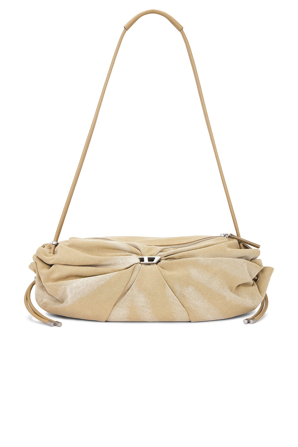 Large Scrunch-D Crossbody Bag in Brown