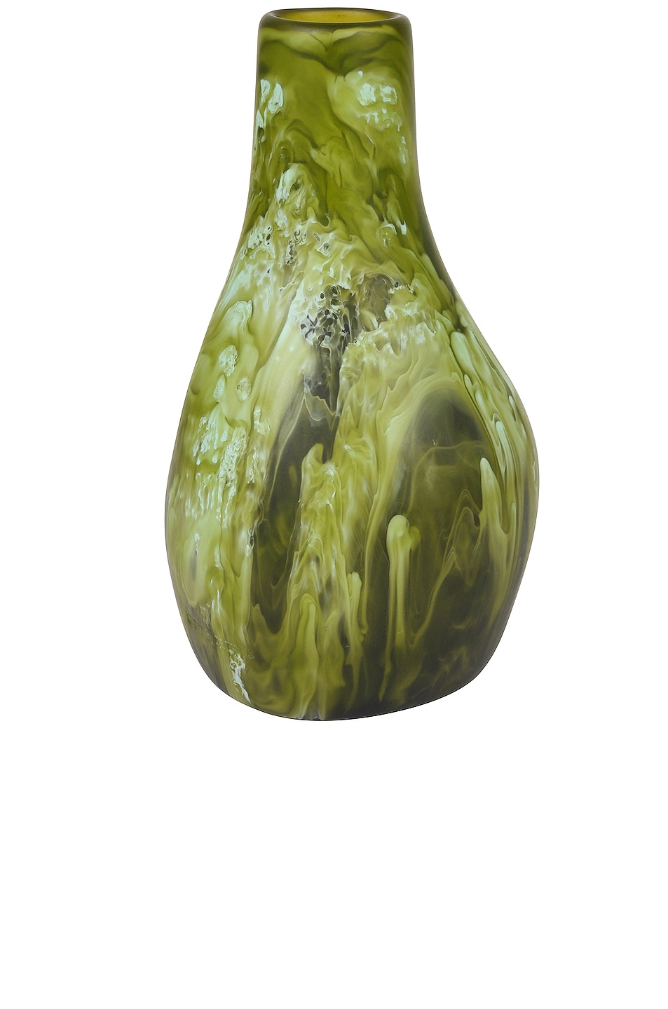 Image 1 of DINOSAUR DESIGNS Medium Liquid Vases in Malachite Swirl
