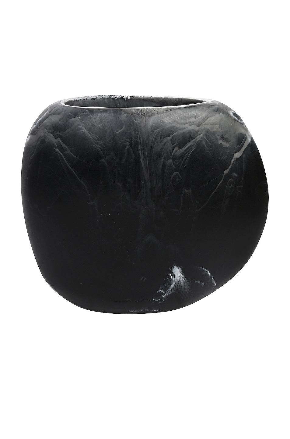 Image 1 of DINOSAUR DESIGNS Large Rock Vase in Black Marble
