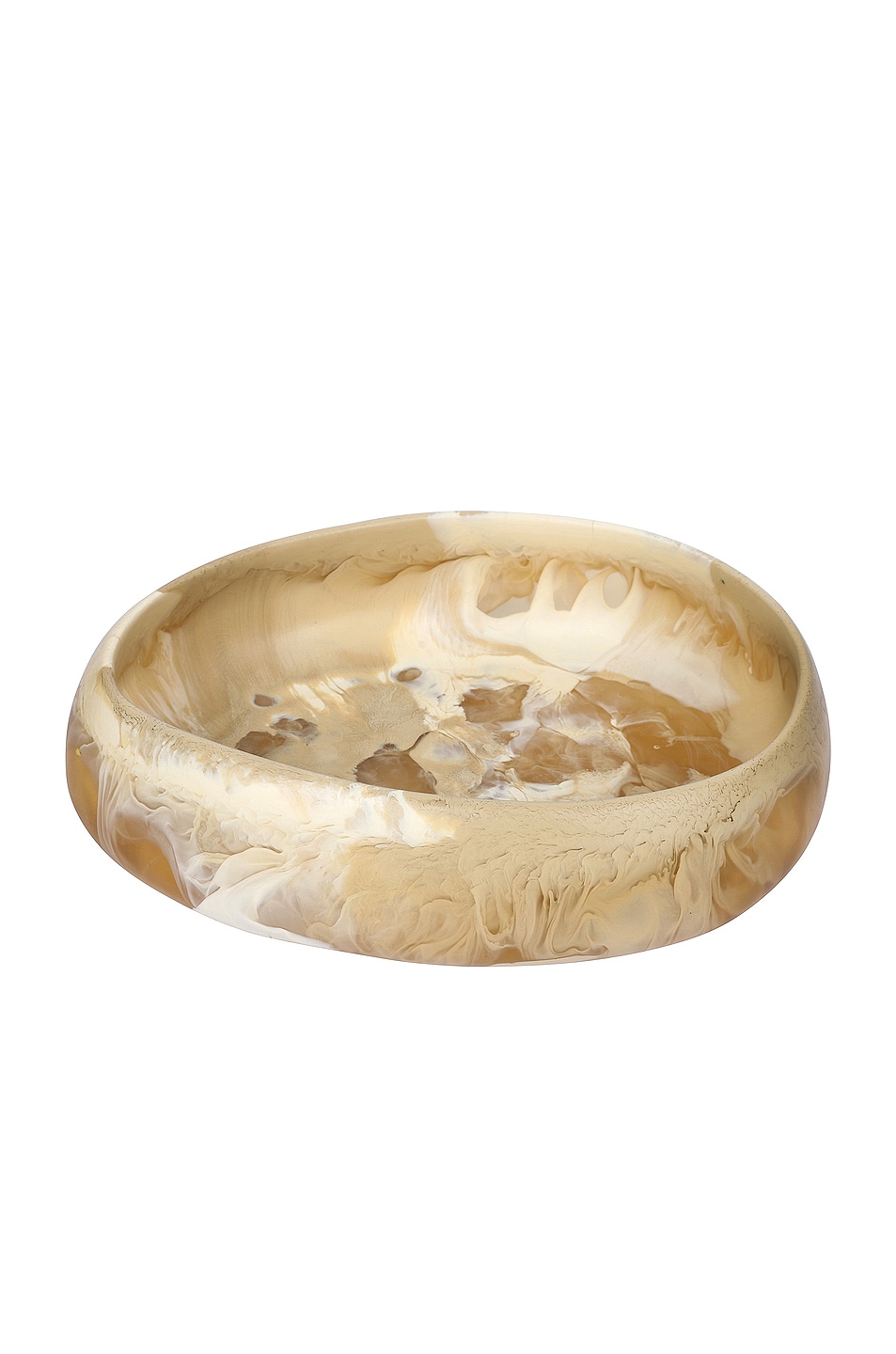 Image 1 of DINOSAUR DESIGNS Clay Medium Rock Bowl in Swirl Caramel