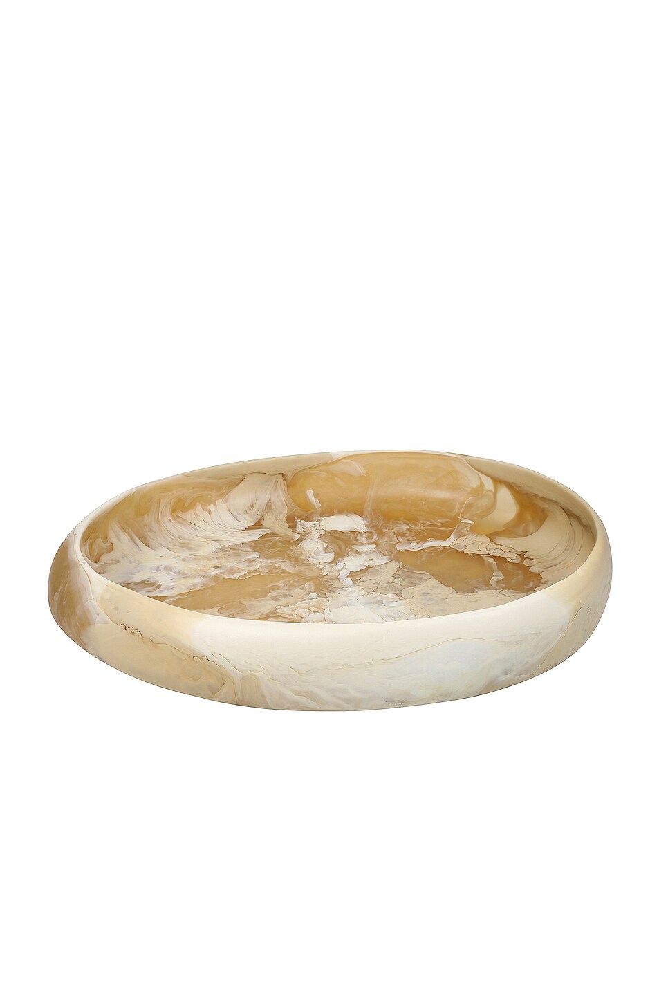 Image 1 of DINOSAUR DESIGNS Clay Large Rock Bowl in Swirl Caramel