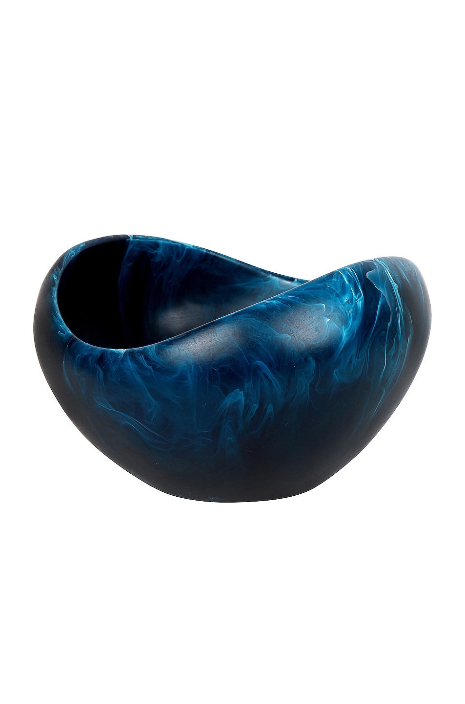 Image 1 of DINOSAUR DESIGNS Medium Beetle Bowl in Moody Blue Swirl