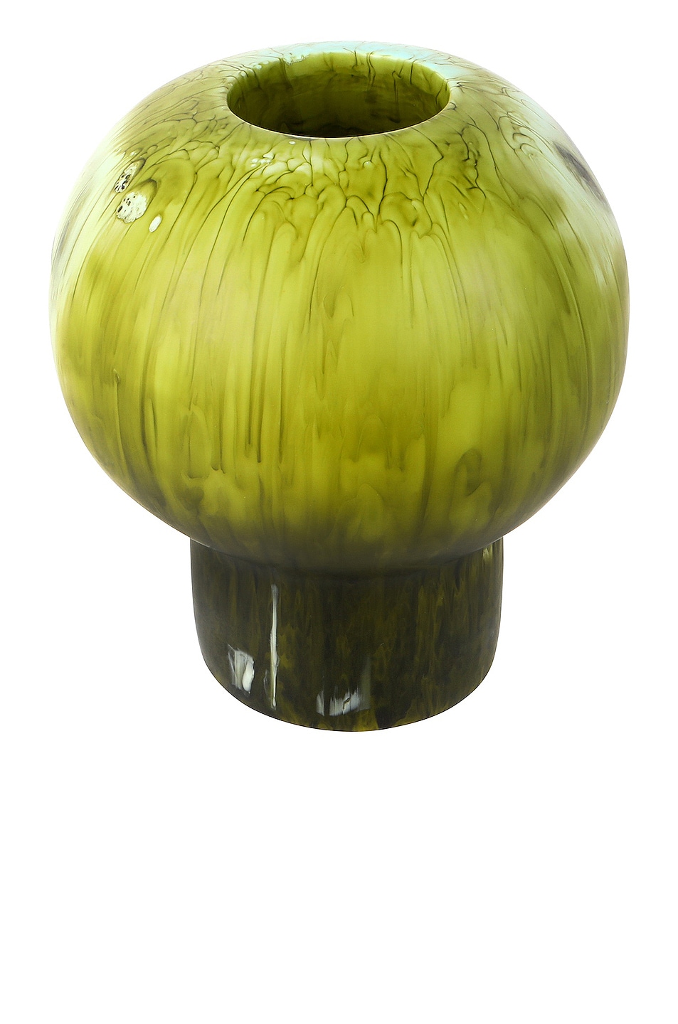 Image 1 of DINOSAUR DESIGNS Round Pearl Vase in Malachite