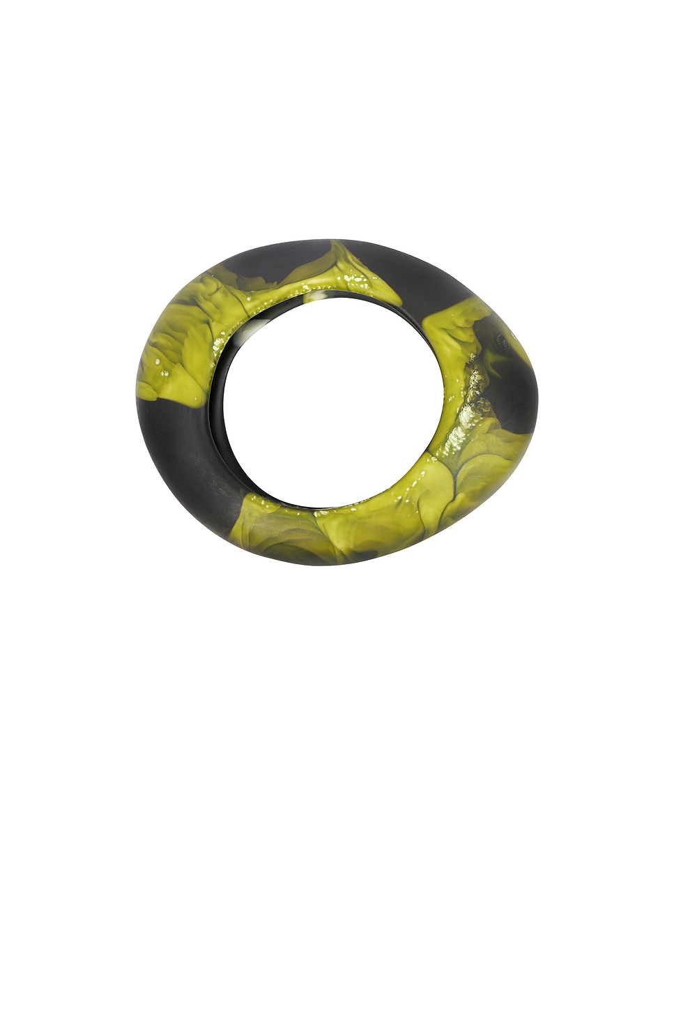 Medium Rock Bangle in Green