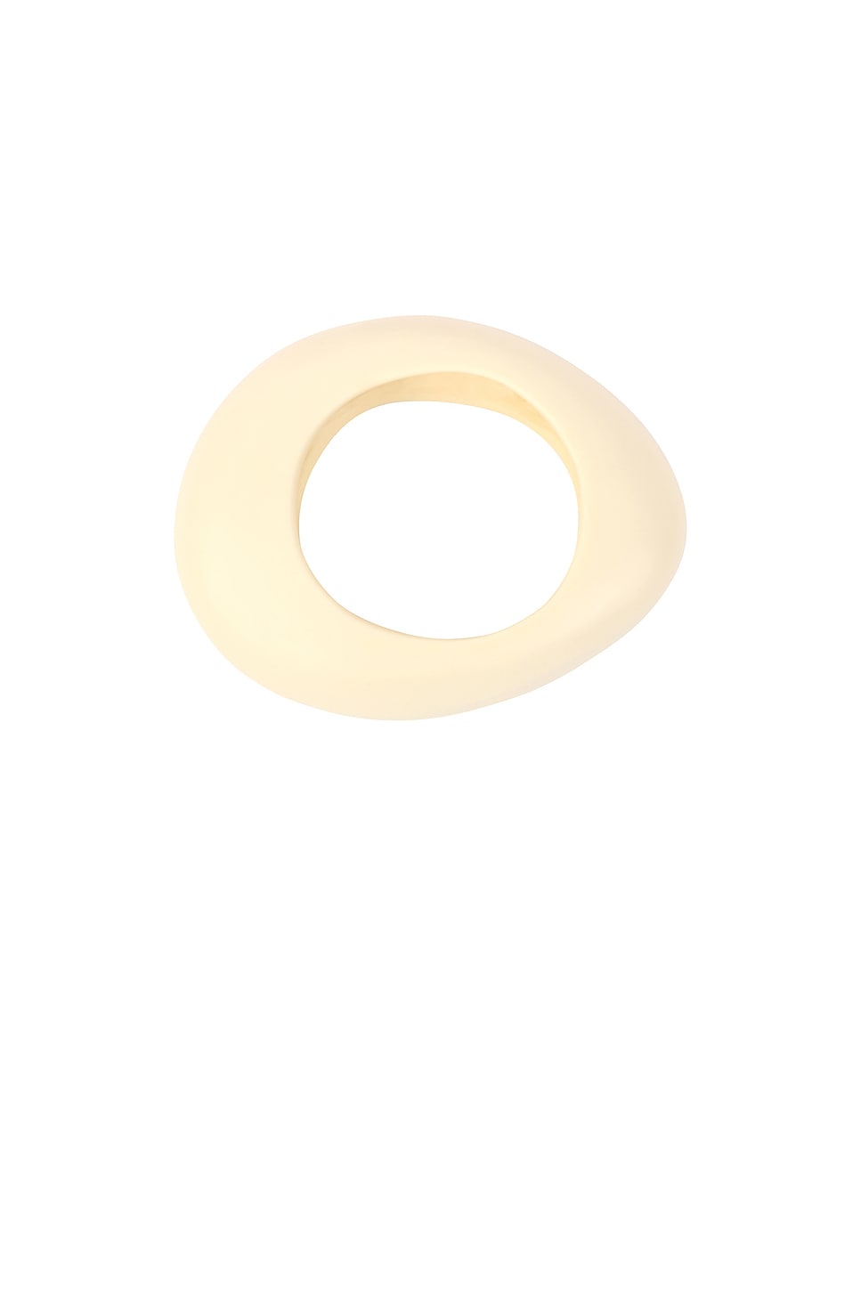 Large Rock Bangle in Cream